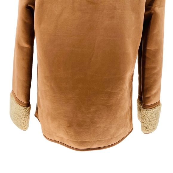 Tuckernuck | NEW Stella Camel Shearling 1/4 Zip Sherpa Jacket Size XS - Picture 10 of 15